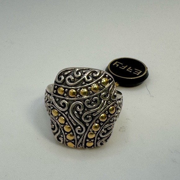 EFFY 18K gold and 925 Sterling silver ring with tags - Picture 7 of 12